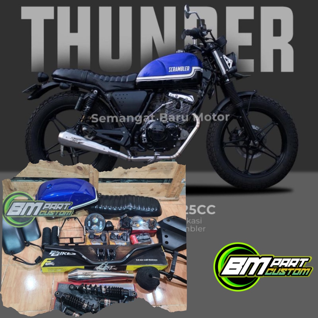 PAKET JAPSTYLE PNP THUNDER125 KUALITAS BAGUS FULLSET TINGGAL PASANG.