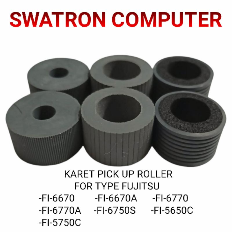 KARET PICK UP PICKUP ROLLER FUJITSU FI6670 FI6670A FI6770 FI6770A FI6750S FI5650C FI5750C