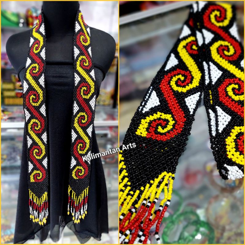 Syal Manik Dayak / Syal Kalimantan-L