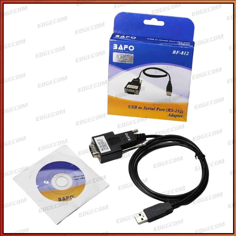 BAFO USB to RS232 Serial DB9 Pin Male 1 Meter BF-812