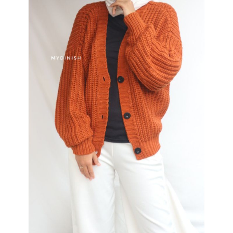 Rachel Super Cardy - Cardigan Rajut Wanita Tebal Terbaru