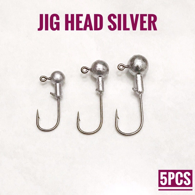 Jig Head Silver Untuk Soft Lure