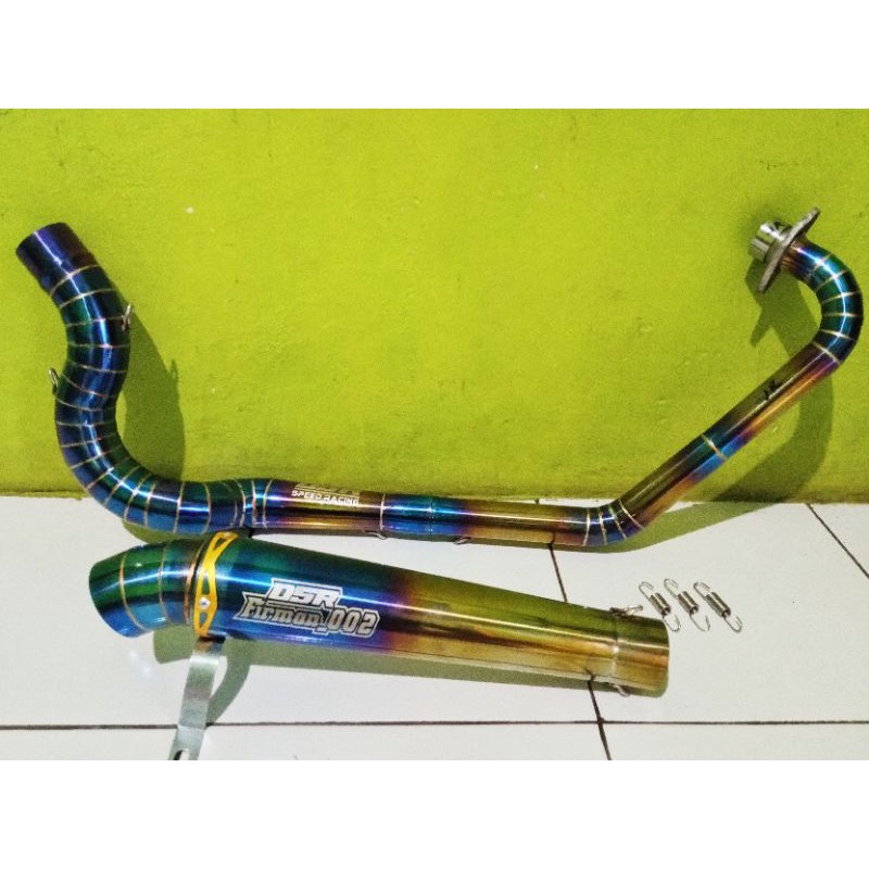 Knalpot Kanan Cobra Vixion Step Bebas DSR_SPEEDRACING (FREE LASER NAMA)