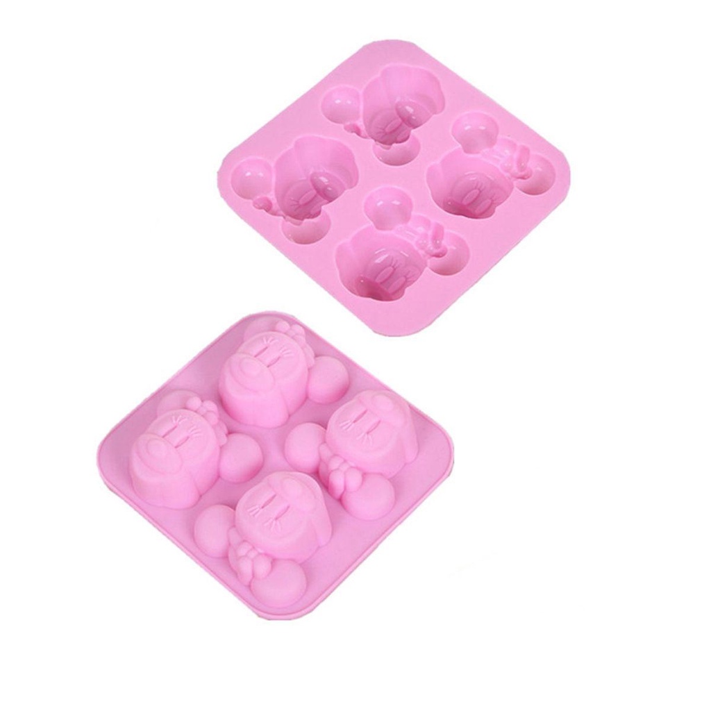 [Elegan] Cetakan Kue Dapur Handmade 3D DIY Silikon Kartun Sugarcraft