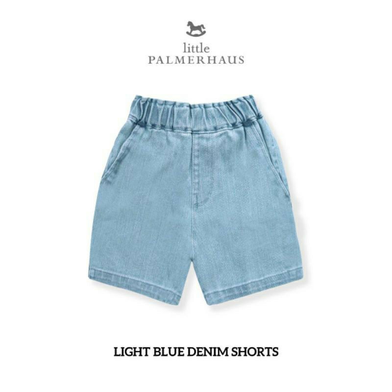 blue denim short