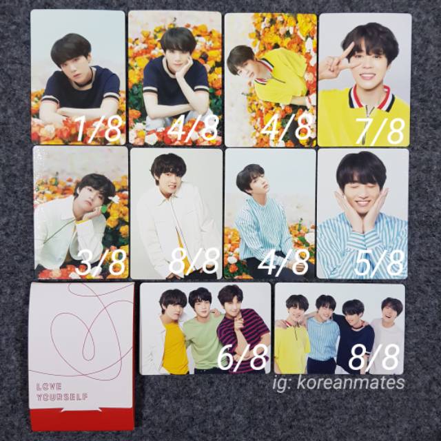BTS Love Yourself Japan MD Mini PC Photocard