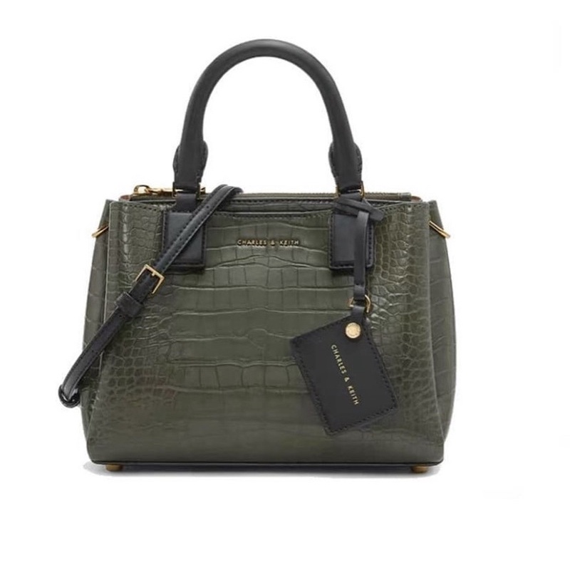 CK TOP HANDLE STRUCTURED BAG