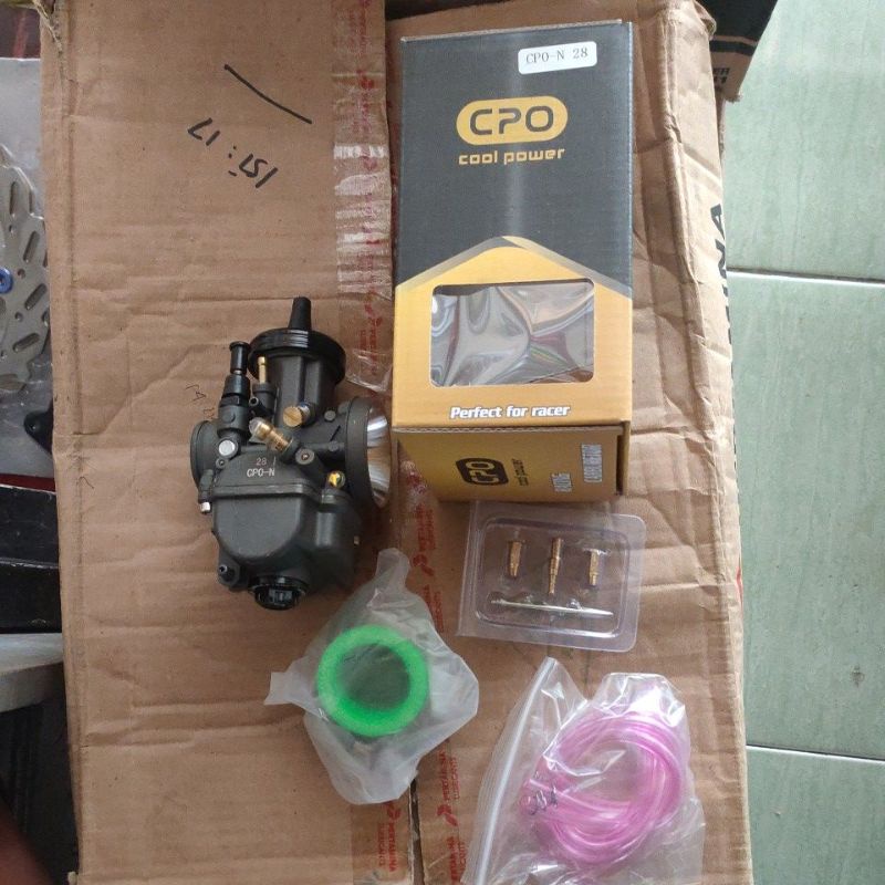 Karburator Karbu Pwk CPO NGO SUDCO 24 26 28 30 32 34 Black Series Hitam Easy-Cpo n28