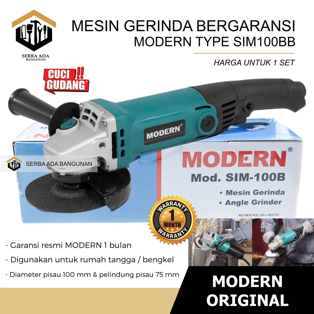 Mesin gurinda grinda modern sim 100B mesin disc grinda