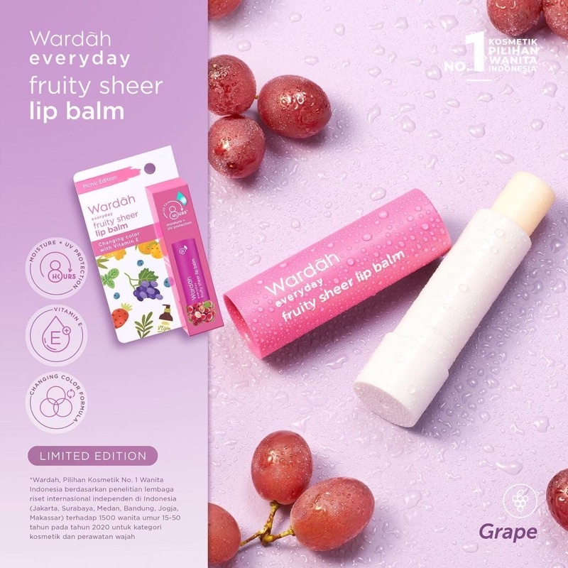 Wardah Everyday Fruity Sheer Lip Balm Picnic Edition