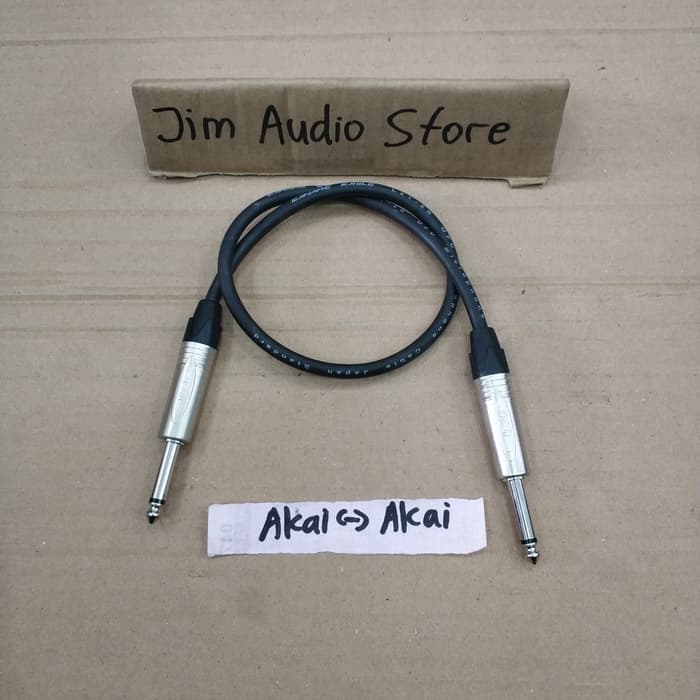 Kabel mic canare 50cm akai 6,5mm to akai 6,5mm jek BMA / akai to akai