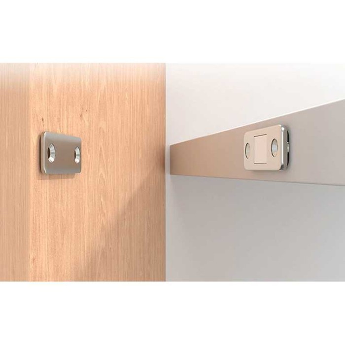 Penahan Pintu Magnetic Cabinet Door Stop Catches - Silver