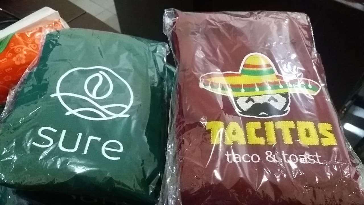 Apron Klasik + Custom Bordir Logo