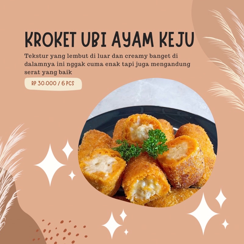

KROKET UBI AYAM KEJU / PAX (6 pcs)