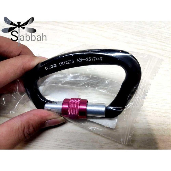 Karabiner Climbing Carabiner D Shape CE2008 Quickdraw Buckle