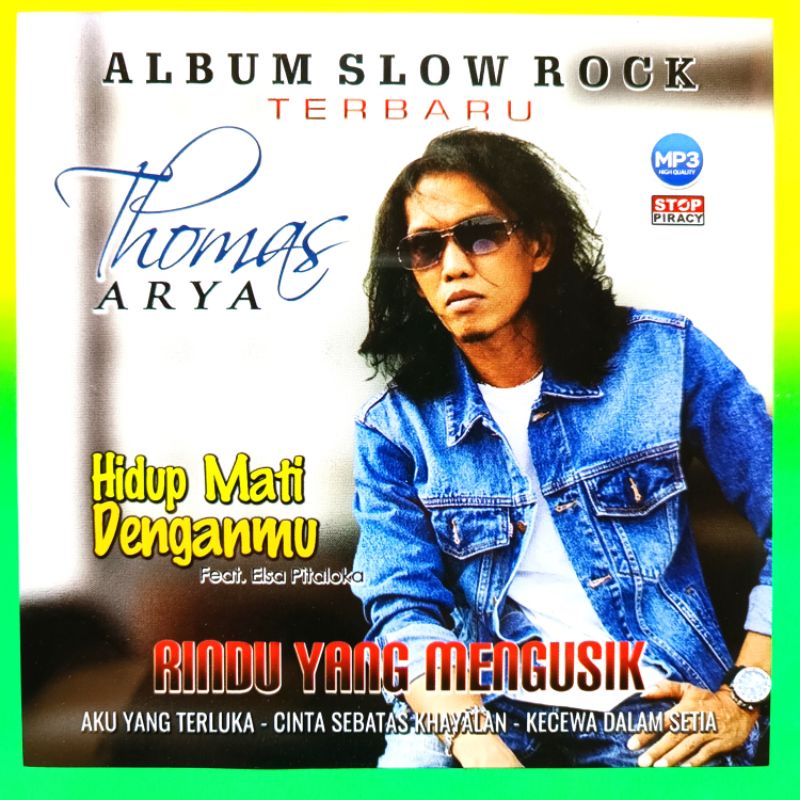 KASET AUDIO MUSIK MP3 110 LAGU POP MALAYSIA THOMAS ARYA ALBUM SLOW ROCK TERBARU.