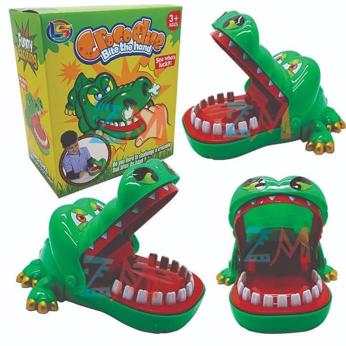 MAINAN GIGITAN BUAYA GIGI BUAYA BESAR - CROCODILE DENTIST GAME