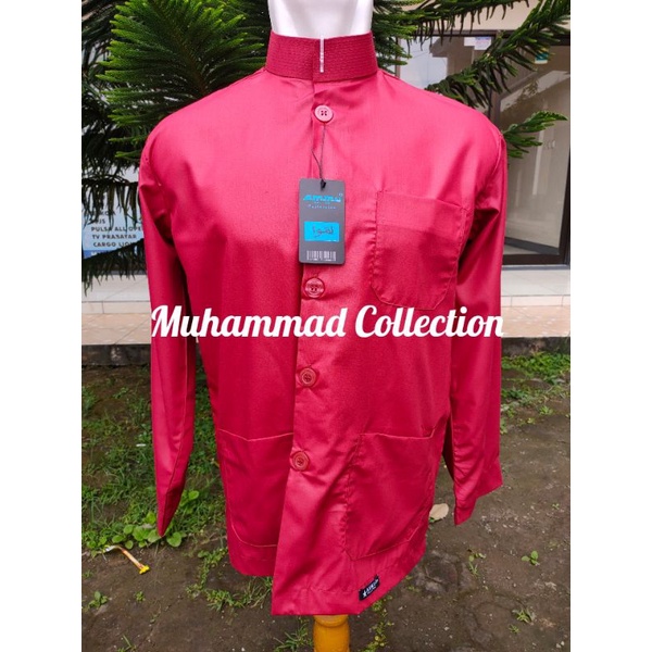 Termurah baju Koko ammu collection original model haibah ammu//merah cabe Koko habaib Koko ammutaqwa