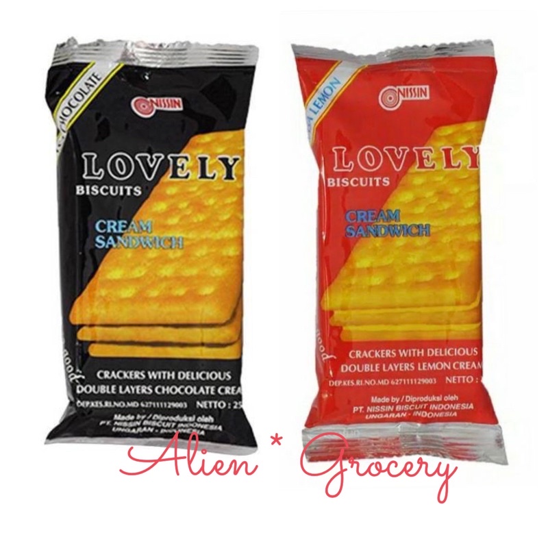 

Nissin Lovely Biscuit Biskuit Coklat Cokelat Lemon 10x25gr