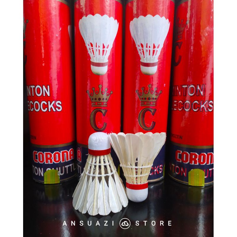 SHUTTLECOCK CORONA / Kok Badminton Papak / Tumpul Murah Bagus Terbaik