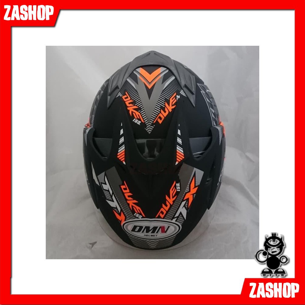 Super Sale Helm DMN BXP 2 kaca jp-7 (Double visor) Duke orange Setara Helm KYT - AFO-0620-14