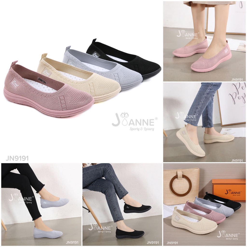 JOANNE FlyKnit Flat Shoes #JN9191 ORIGINAL (RESTOCK)