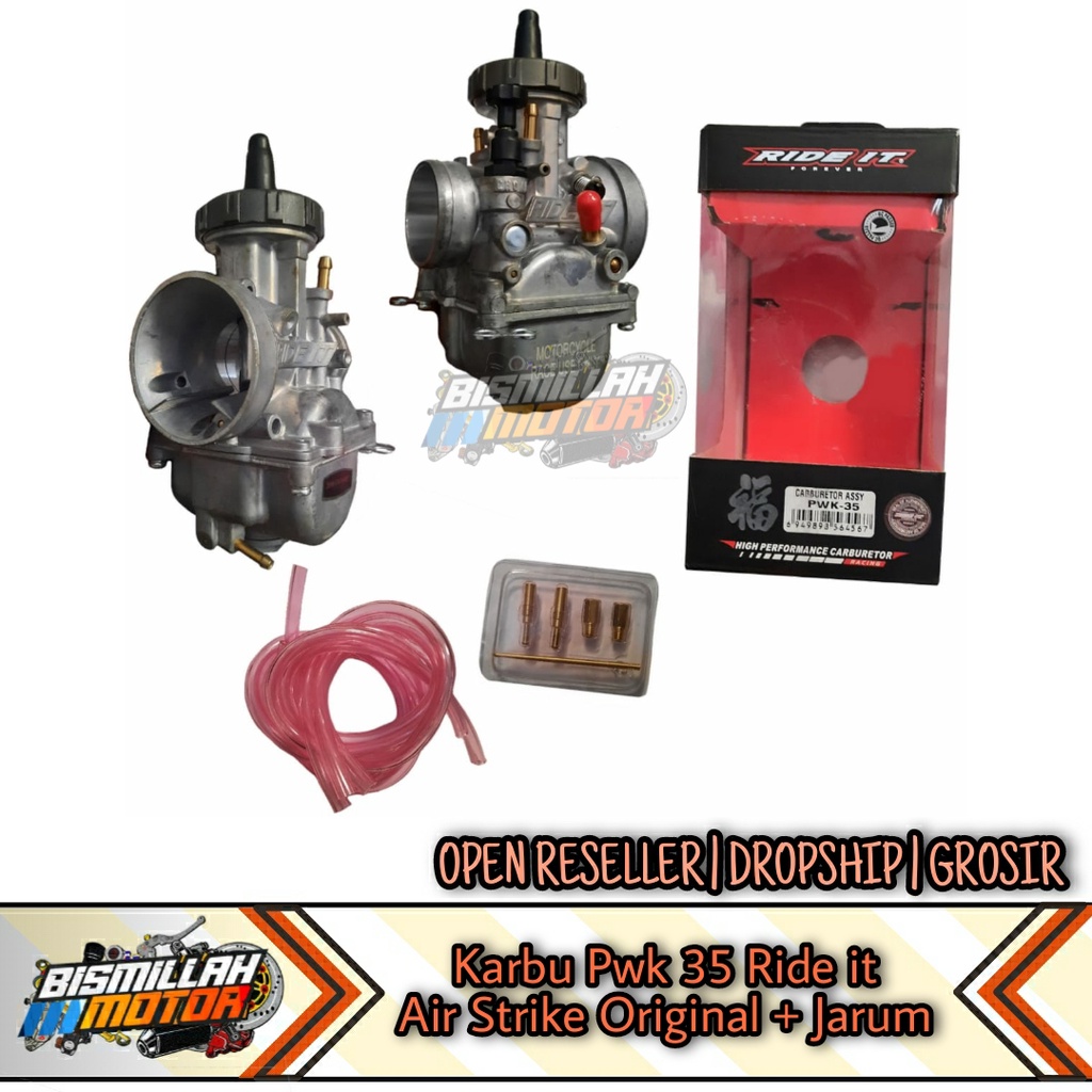 KARBU PWK 35 RIDE IT AIR STRIKE TUTUP BULAT ORIGINAL + JARUM