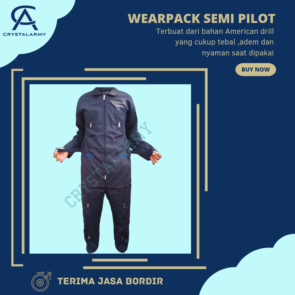 Wearpack Semi Pilot/Wearpack Safety Amerikan Drill/wearpack kerja/katelpak/wearpack ojak