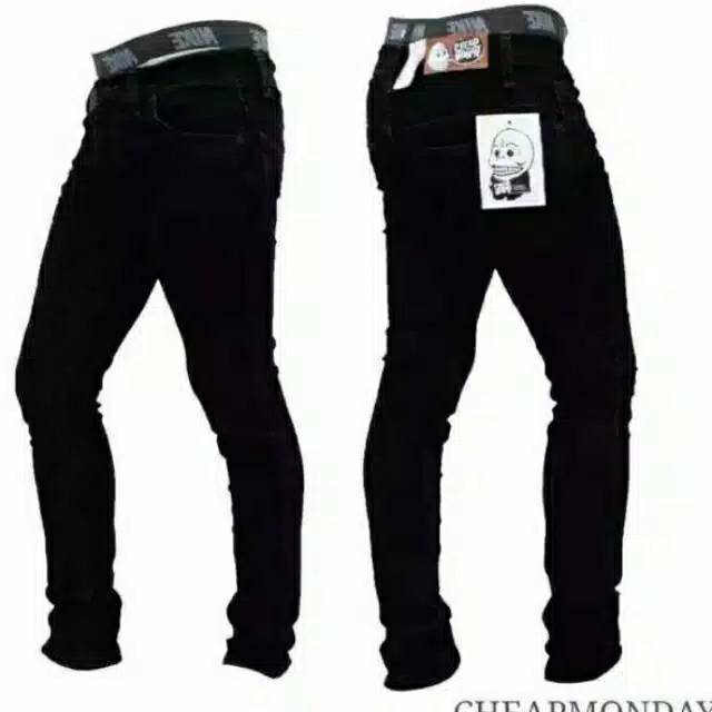 Celana Jeans slim fit Cheap Monday Slimfit Hitam size 27 - 36 Bisa COD