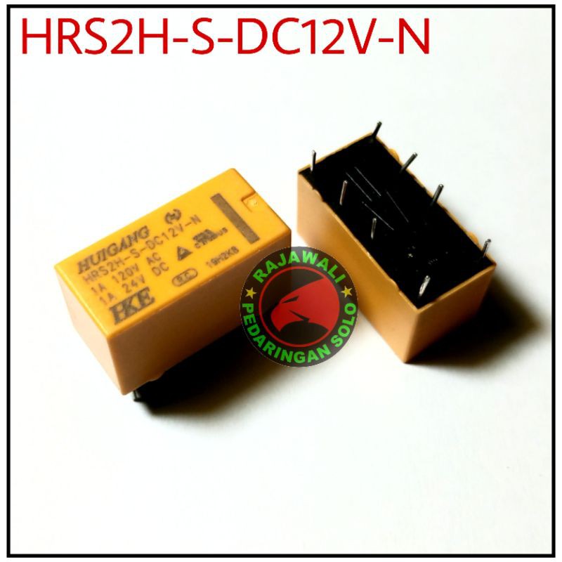 RELAY 8 PIN HRS2H 12V DC RELAY 8 KAKI