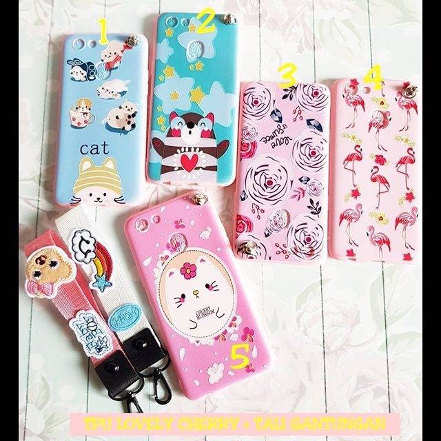 CASE LOVELY CHERY + GANTUNGAN  REDMI 5A