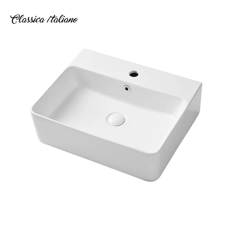Classica Italiano wastafel cuci tangan keramik kotak mewah modern