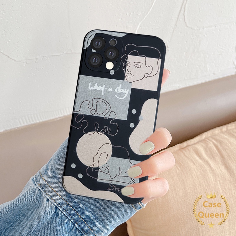 Geometric Abstract Case Vivo Y12 Y15S Y15A Y20s G Y12A Y11s Y20 Y20i Y20S Y20A Y20G Y30G Y21S Y21 2021 Y33S Y31 2021 Y17 Y15 Y11 Y51A Y53S Y50 Y30 Y30i Y53 Y91C Y91 Y93 Y95 Y51 2020 Y12i Y12S Artistic Line Straight Cube Soft TPU Case