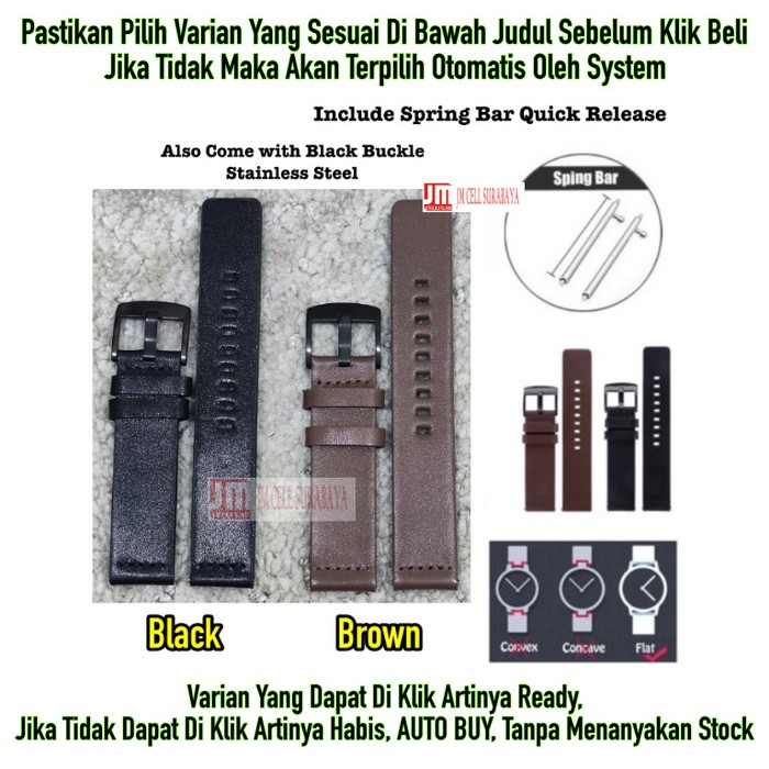 Strap Tali Jam Coros Pace 2 / Vyatta FitMe Soul - Modern Leather Kulit