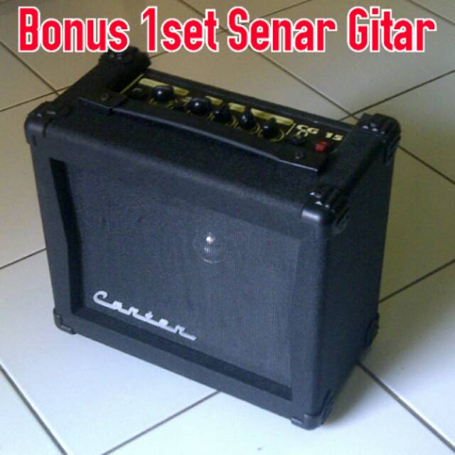 Ampli Gitar Carter CG-15 + Efek Distorsi