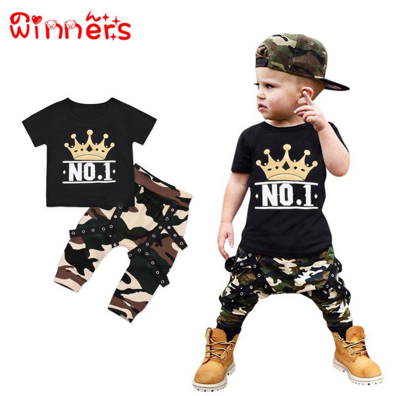 Setelan Kaos T Shirt Bayi  Laki laki Lengan Panjang  Gambar  