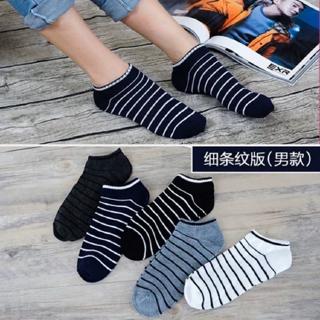  Kaos  Kaki Pendek Motif Garis  garis  Bahan Polyester Katun 