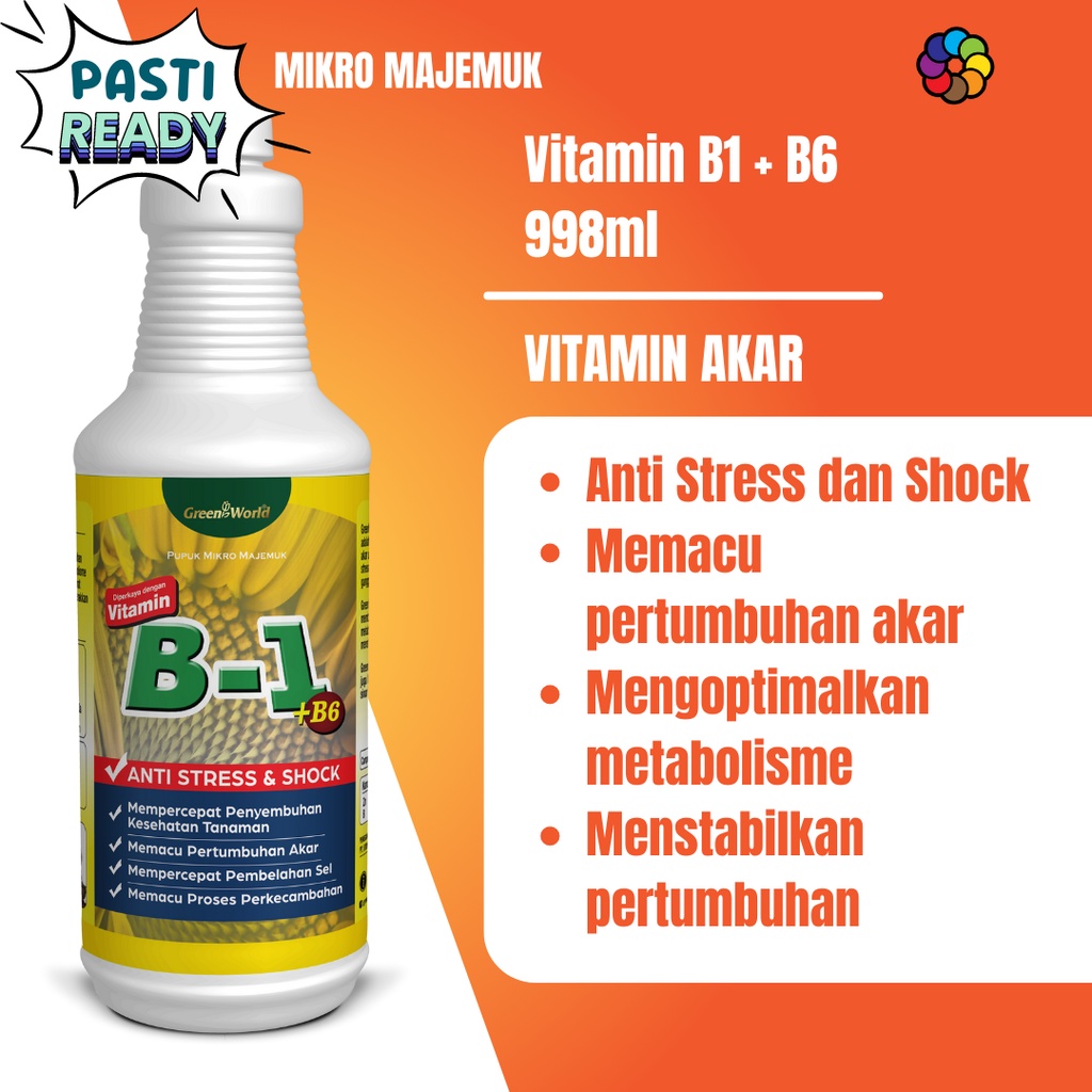 Vitamin B1 + B6 Hormon Akar Tanaman 1L