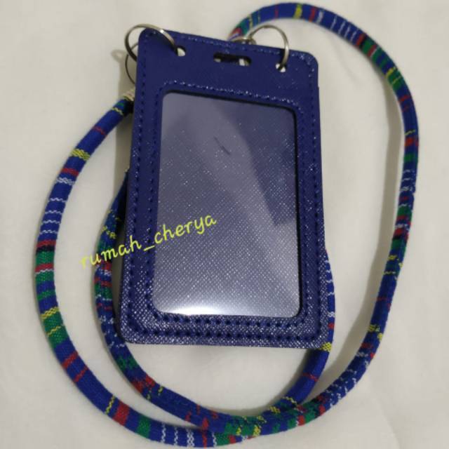 

ID Card Holder Tali Tenun - Biru Dongker 02