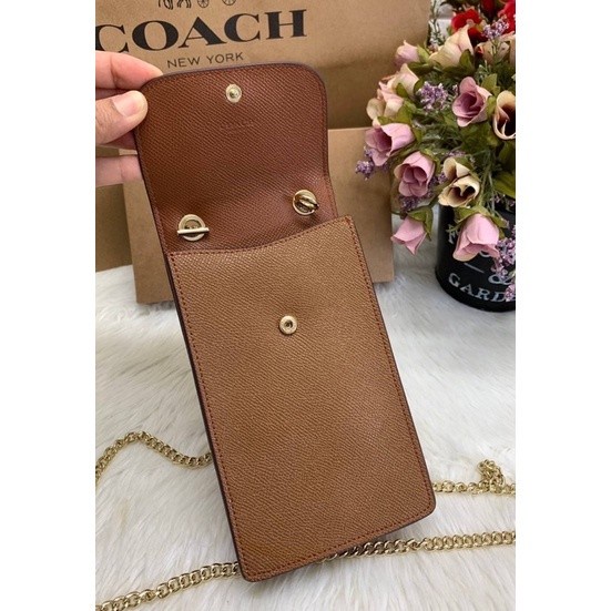 COACH NORTH SOUTH PHONE CASE CROSSBODY BAG - 1