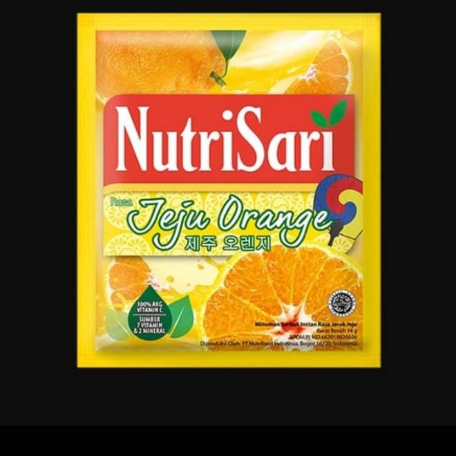 

Nutrisari Jeju Orange 1 Renceng (10 Sachet)