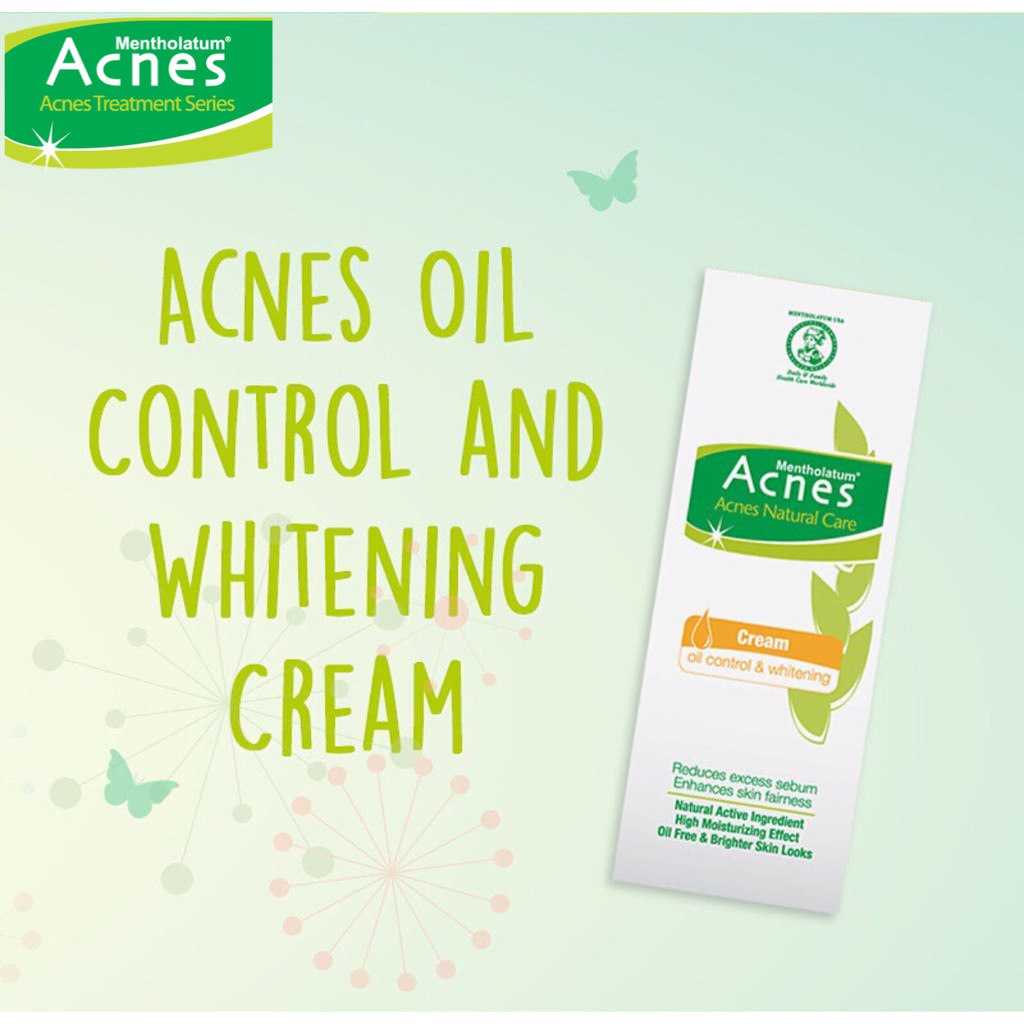 ORIGINAL Acnes Oil Control &amp; Whitening Cream 40gr / Krim Anti Jerawat / Anti Acne / Krim Wajah / Kulit Jerawat / LEDI MART