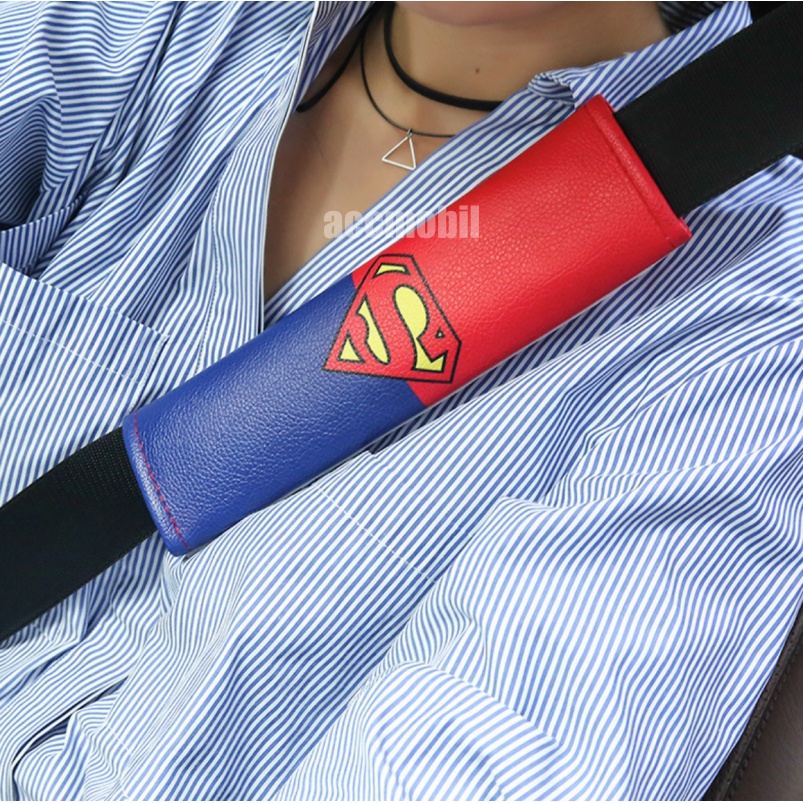 Sarung Cover Seatbelt Safety belt Mobil HERO Batman Transformers Spiderman Monster Energy Leopard