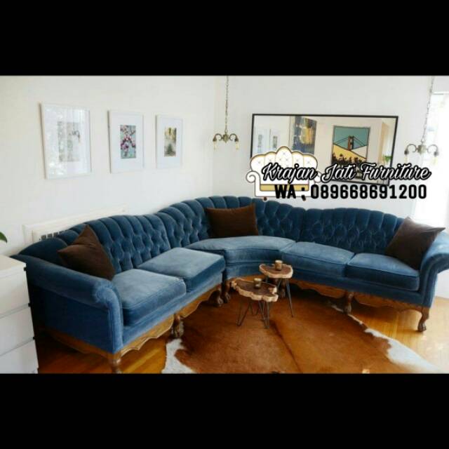 Sofa sudut jati