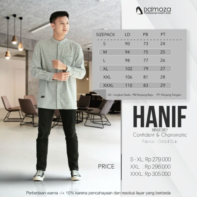 KOKO DAMOZA HANIF MIRAGE GREY DAN KHAKI