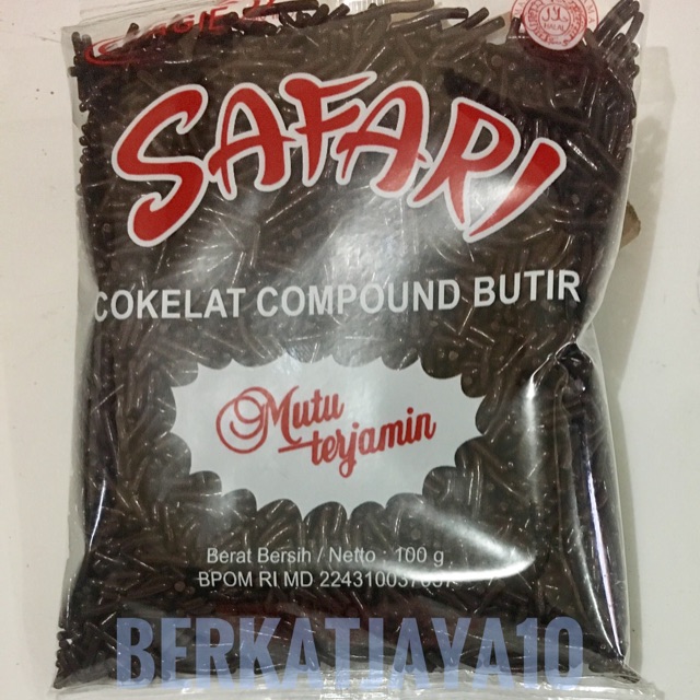 MURAH Meses Coklat SAFARI dari LAGIE 100 Gram Halal Cokelat Butir