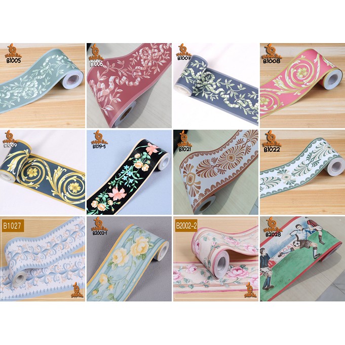 List Border Wallpaper Ukuran 10CM X 10M Wallpaper Border Dinding