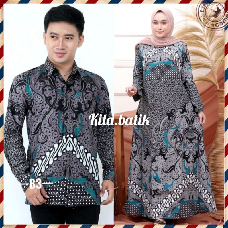 Maura Couple Sania Ruffle Batik Couple ori Ndoro jowi DNT Garansi Termurah S M L XL XXL