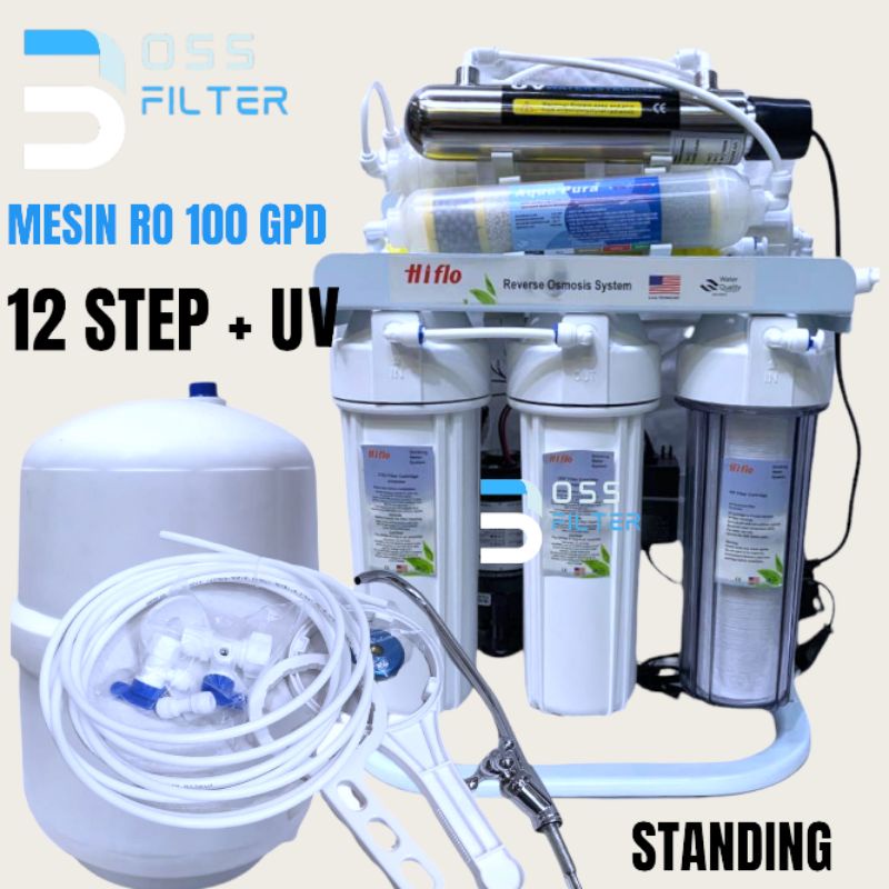 Jual Mesin Ro Gpd Step Uv Reverse Osmosis Gpd Step Uv Shopee Indonesia