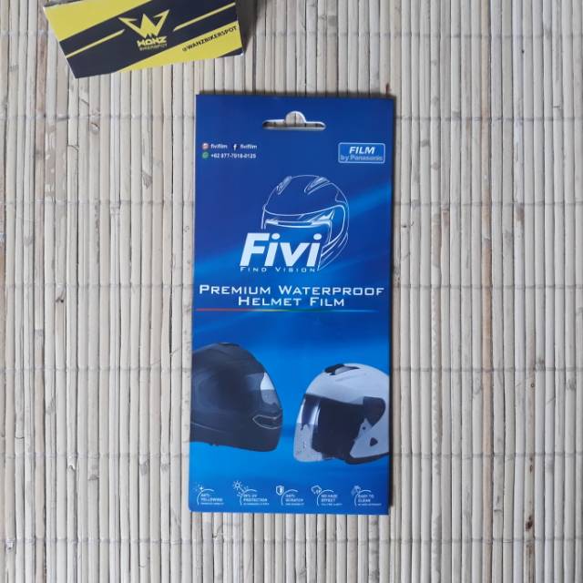 Kaca Film Fivi / Antifog Visor / Anti Embun Kaca Helm / Kaca Film Waterproof / Fivi Find Vision